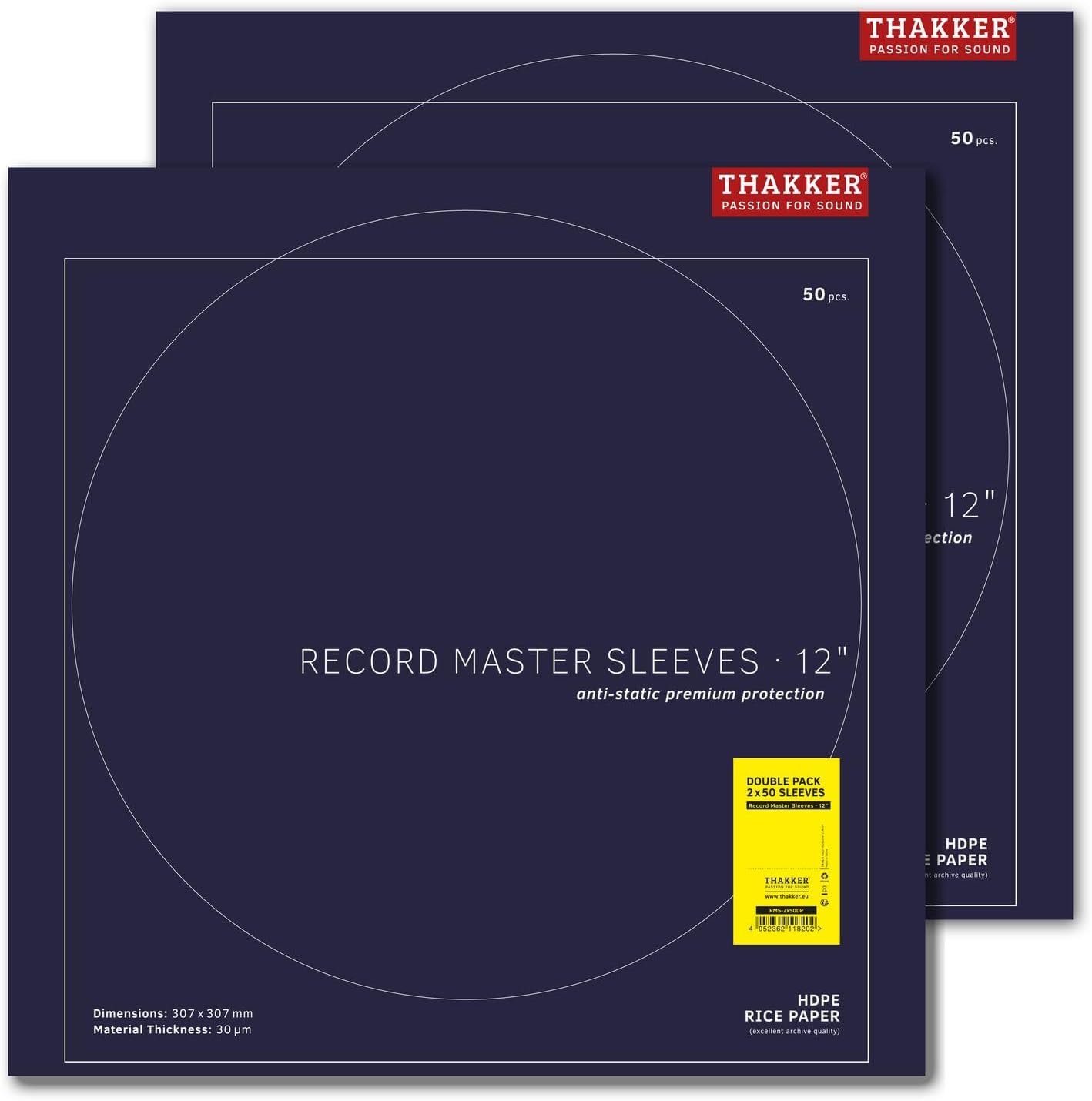 50 Stück Schallplattenhüllen - Record Master Sleeves, 50