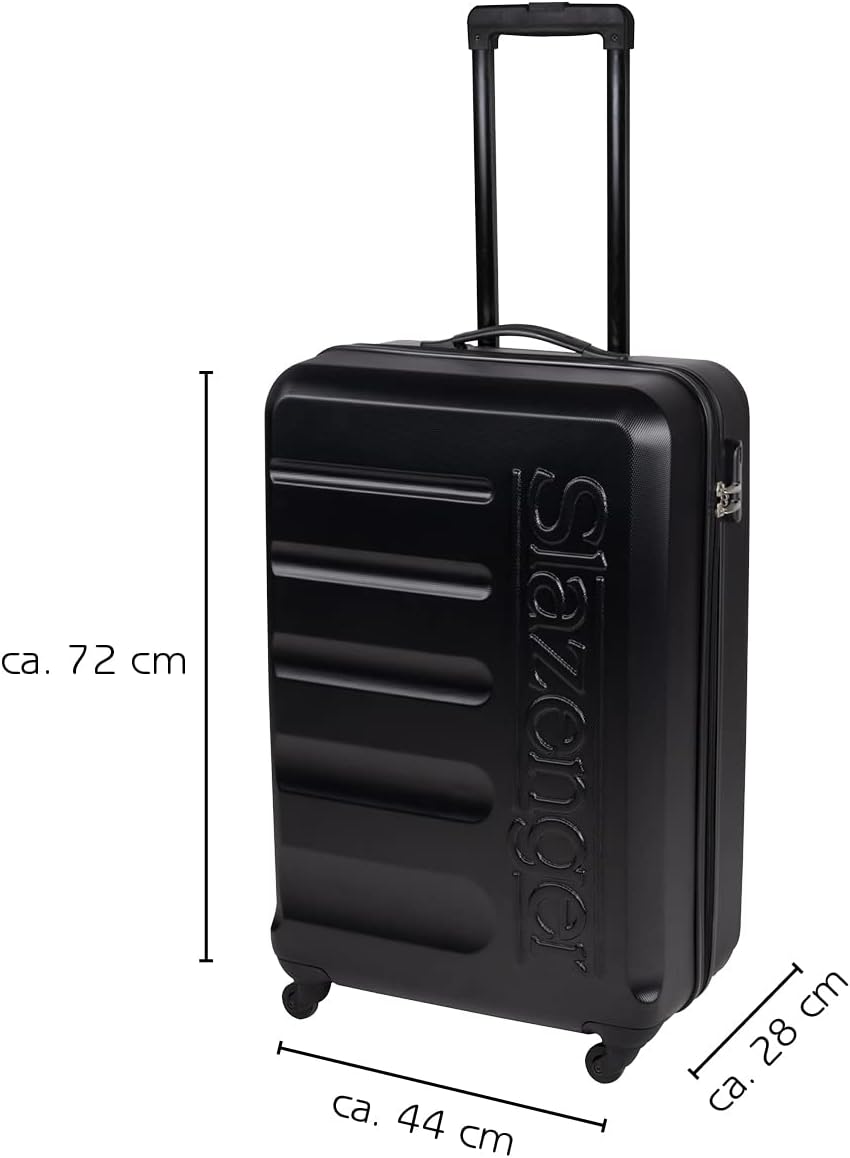 Trolley Set 99762, 3-Teilig Schwarz ; Tiefschwarz