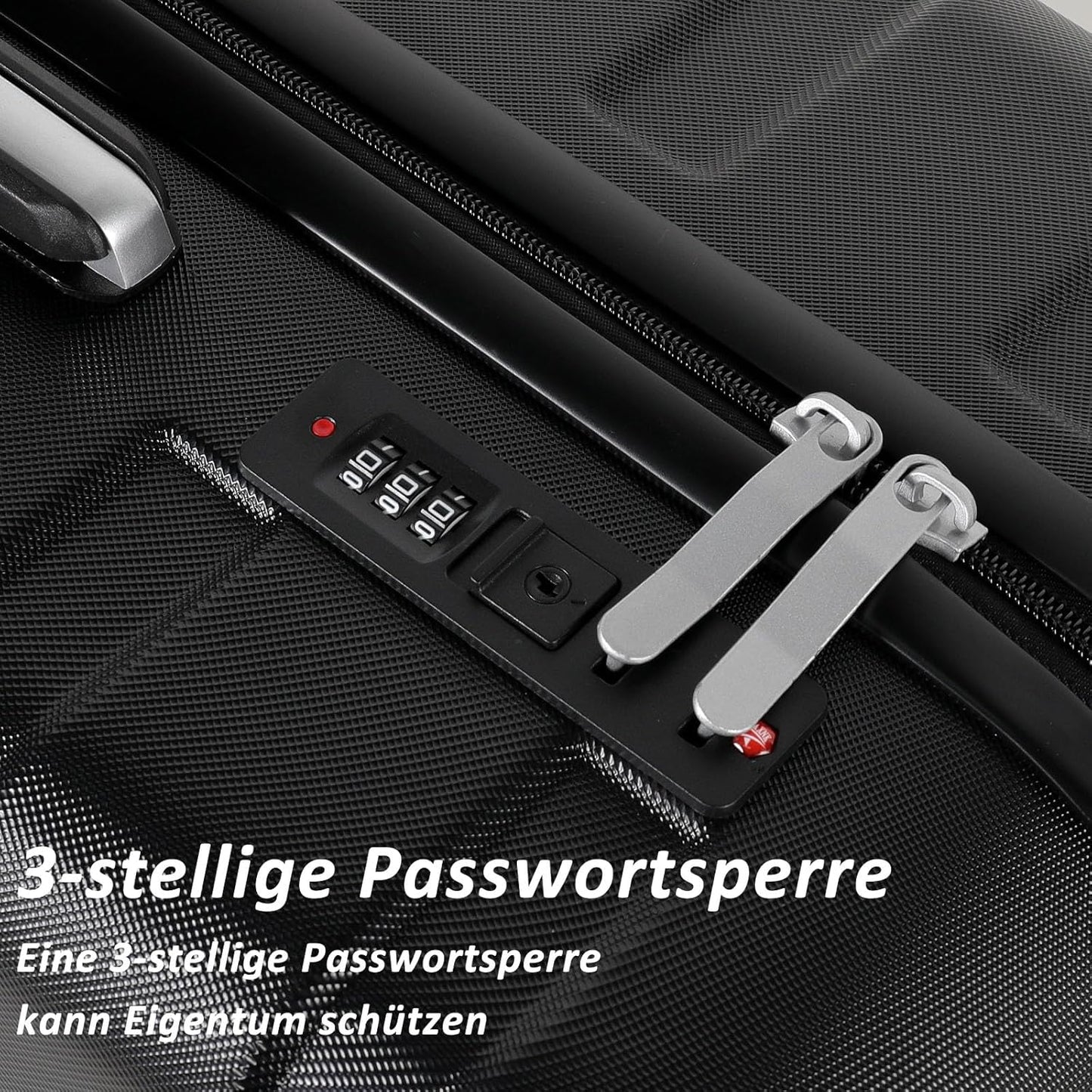 Reisekoffer, Schwarz L (24 Zoll)