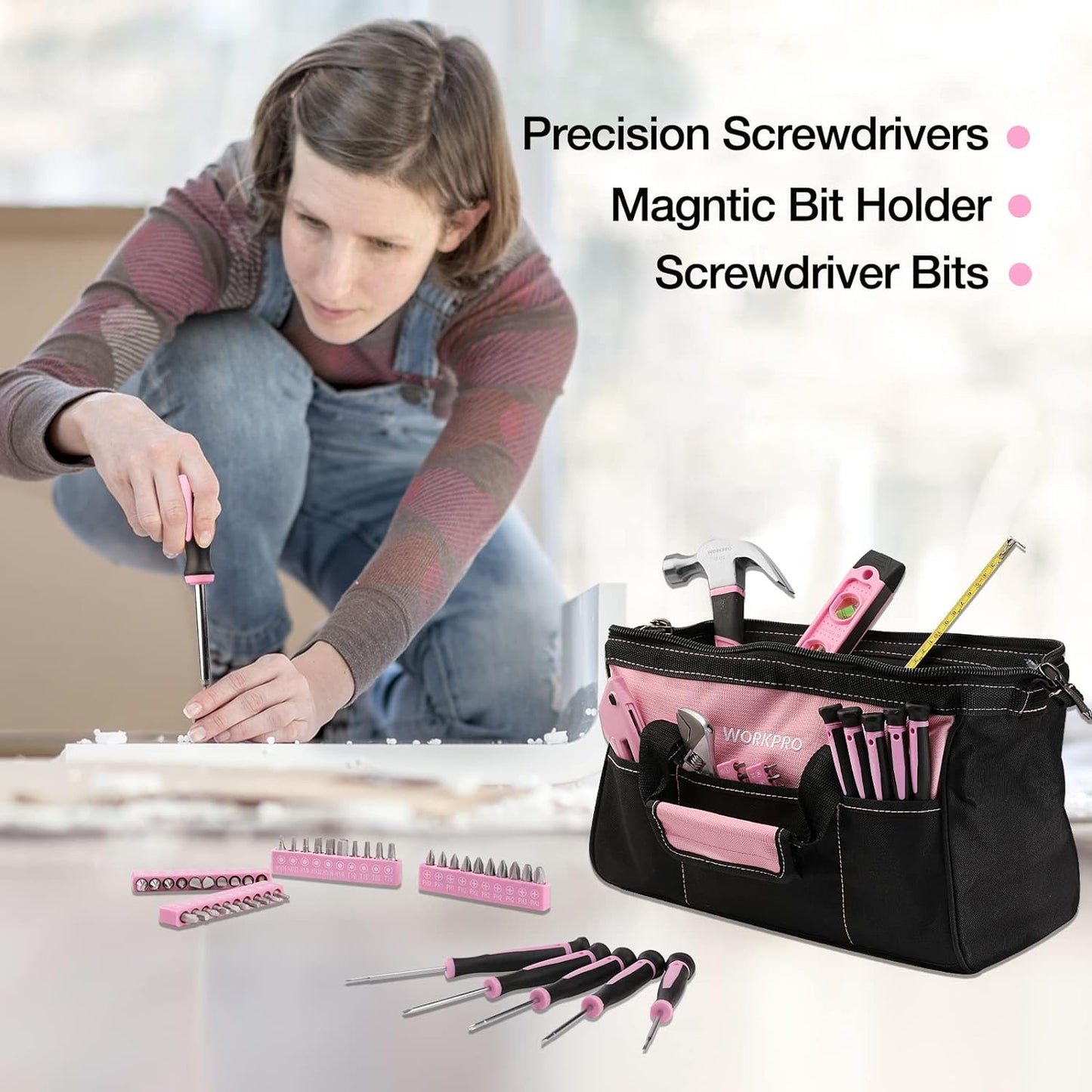 Pink Werkzeug-Set