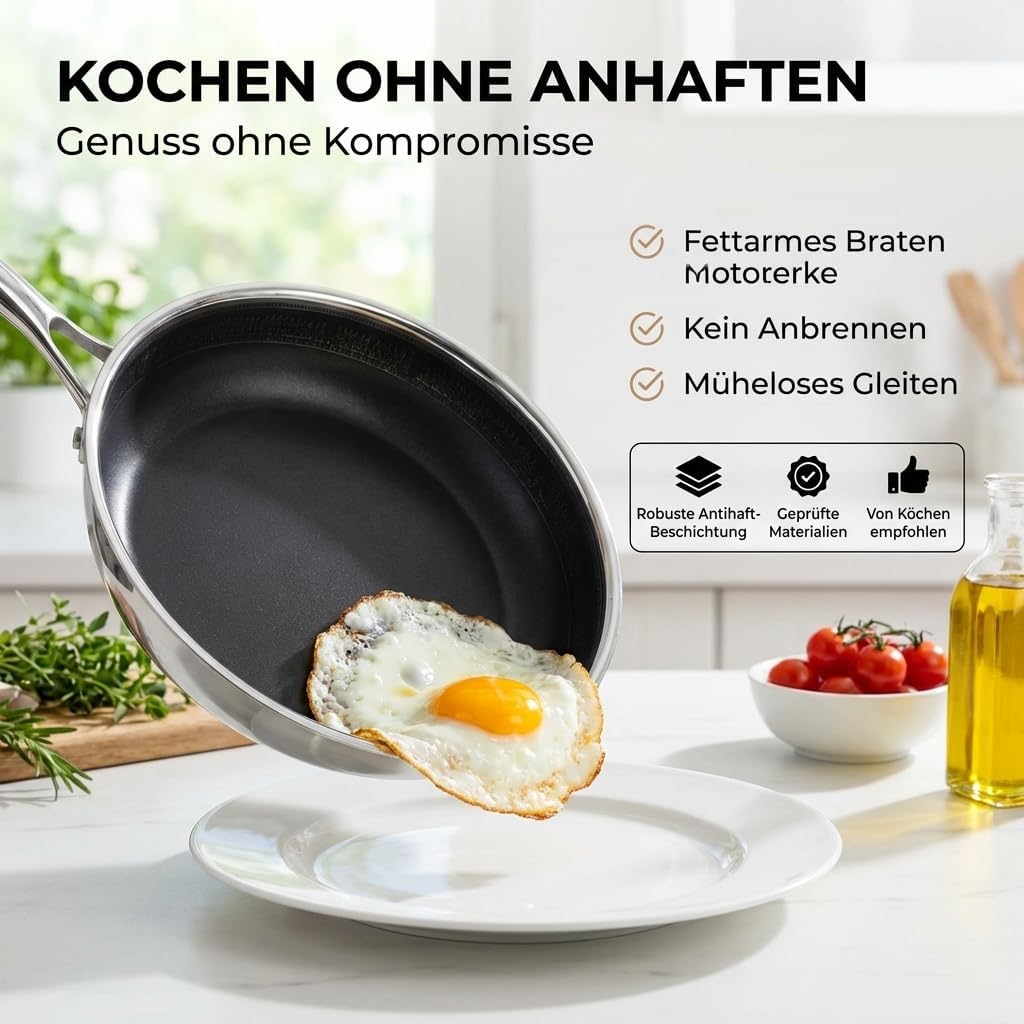 Bratpfanne 28 cm, 28cm I Pfanne I Black