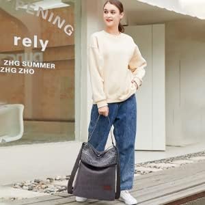 Schultertasche, L Grau