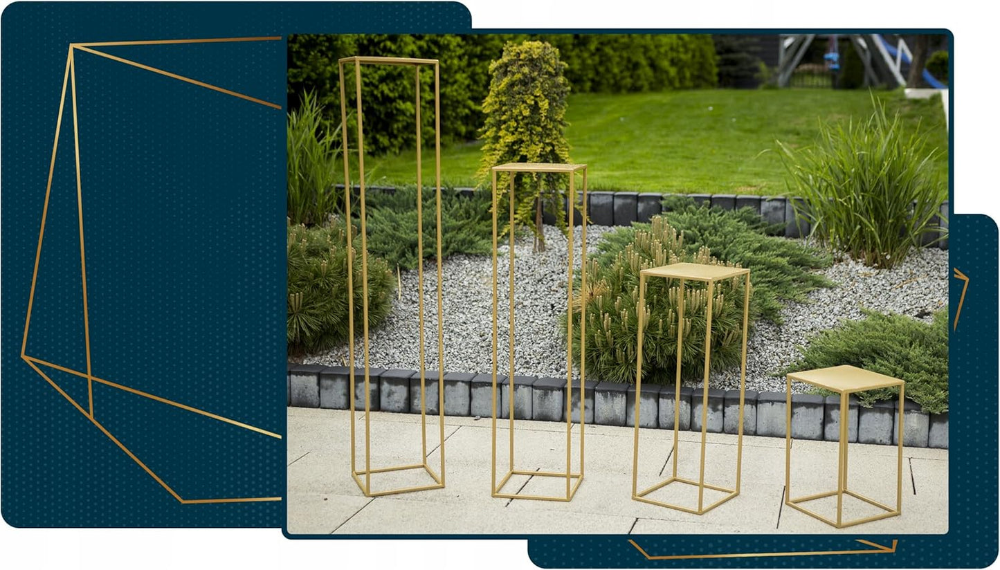 Blumenständer, 100 cm Gold
