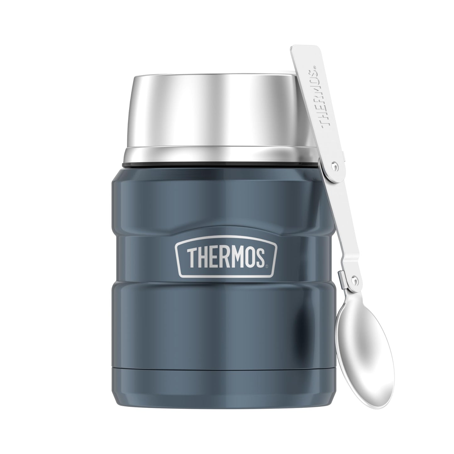 Thermobehälter für Essen, 0,47 l, mit Löffel, Ice Grey Polished 0.47 l