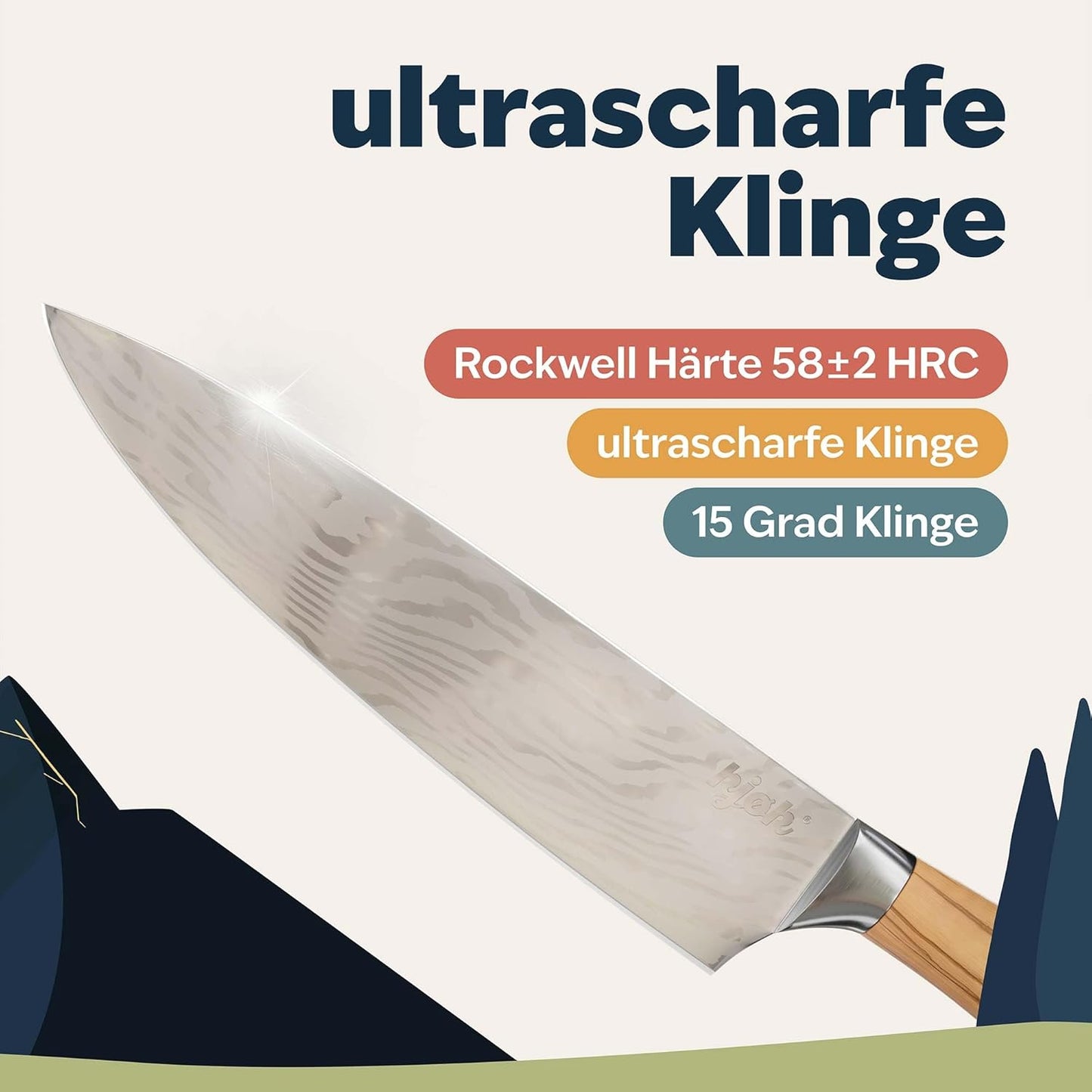 Chefmesser 20 cm, Kochmesser 20cm