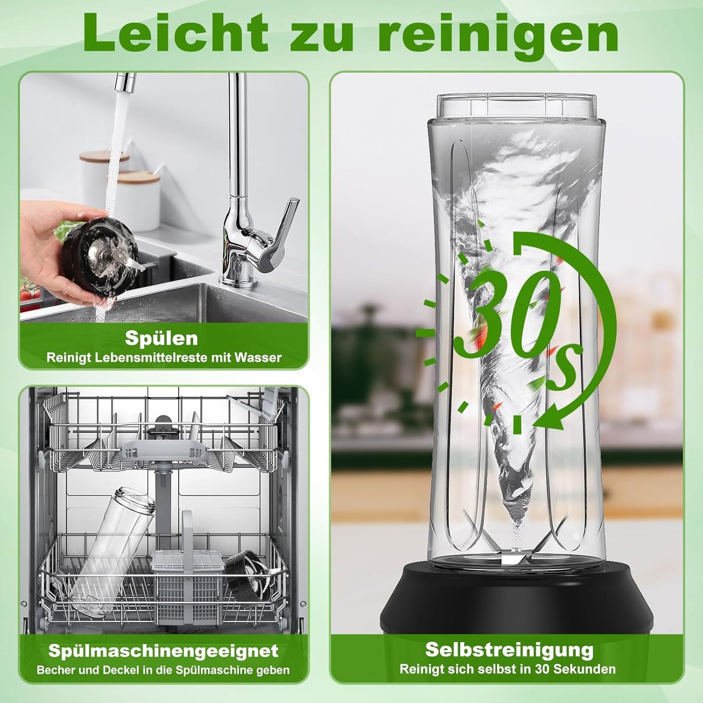 Standmixer mit 2 Smoothie-Flaschen