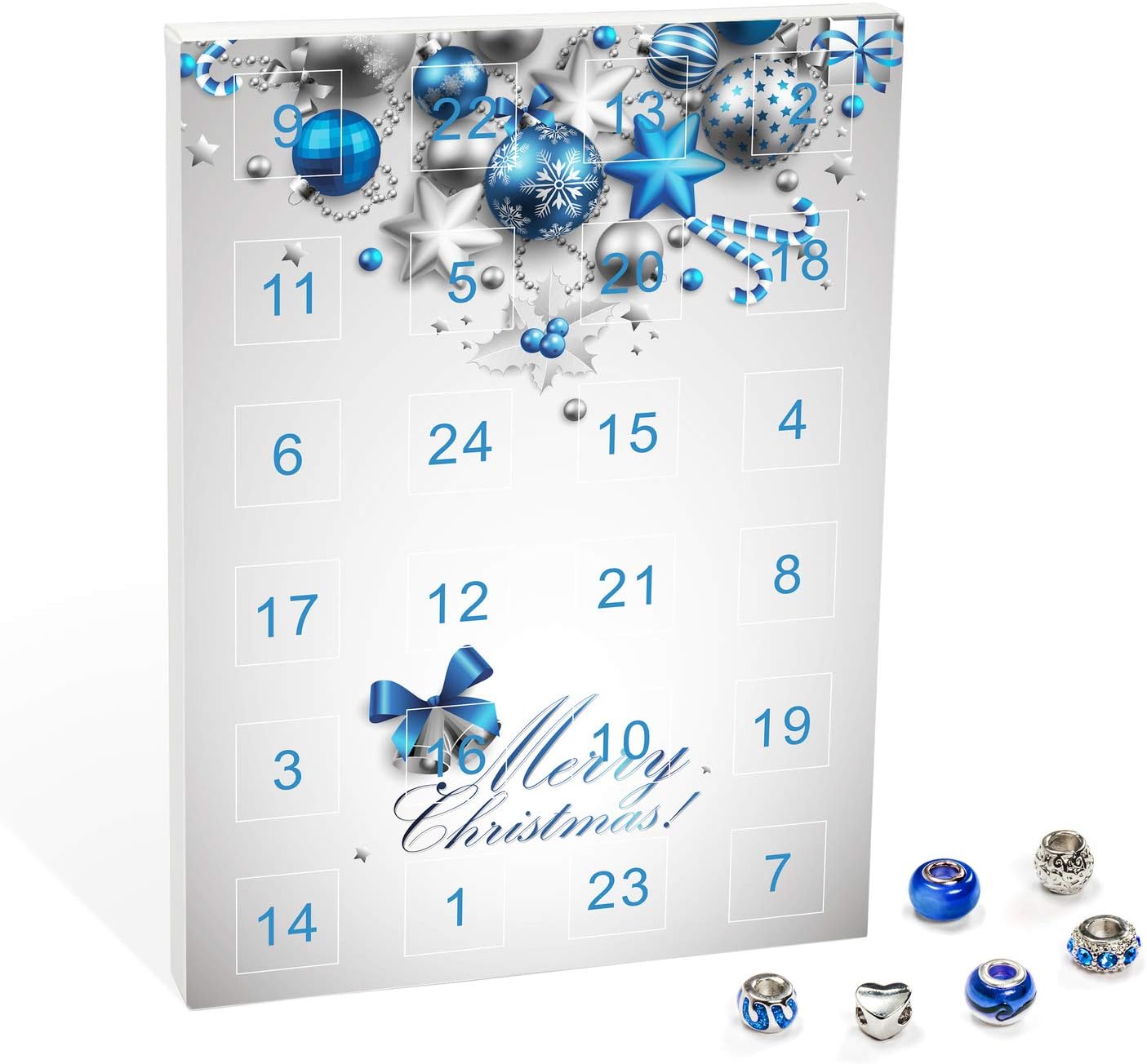 Mode-Schmuck Adventskalender mit Perlenanhängern