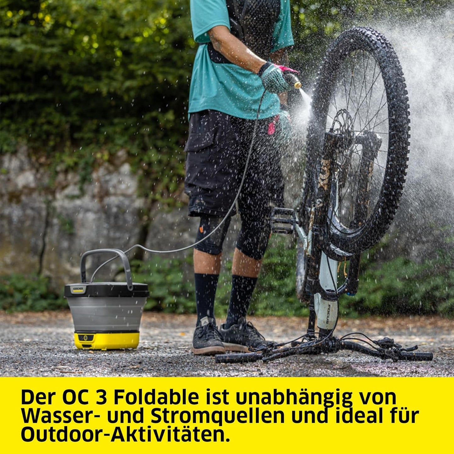 Druckreiniger OC 3 mit faltbarem Wassertank