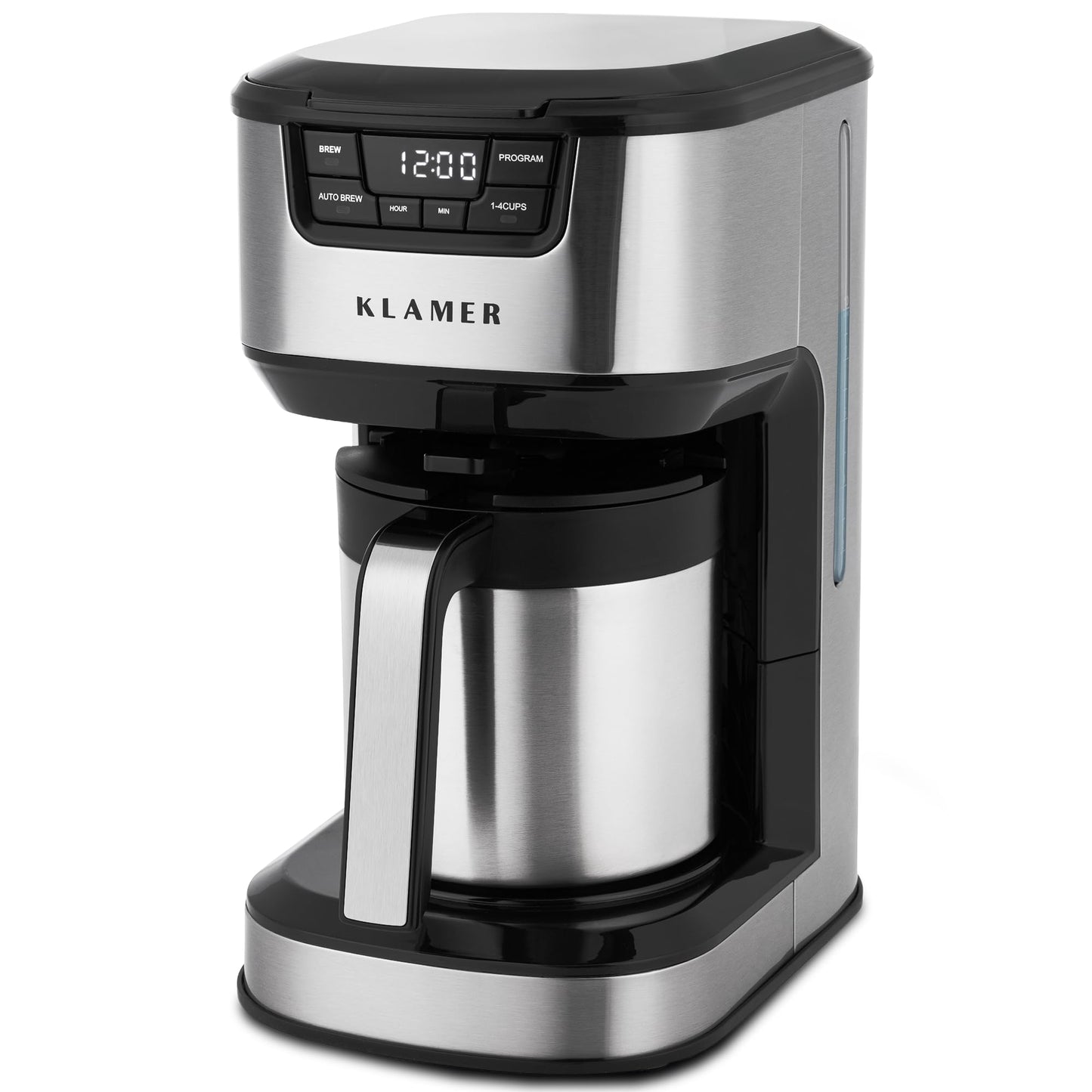 Filterkaffeemaschine mit Thermoskanne, 10 Tassen, Edelstahl