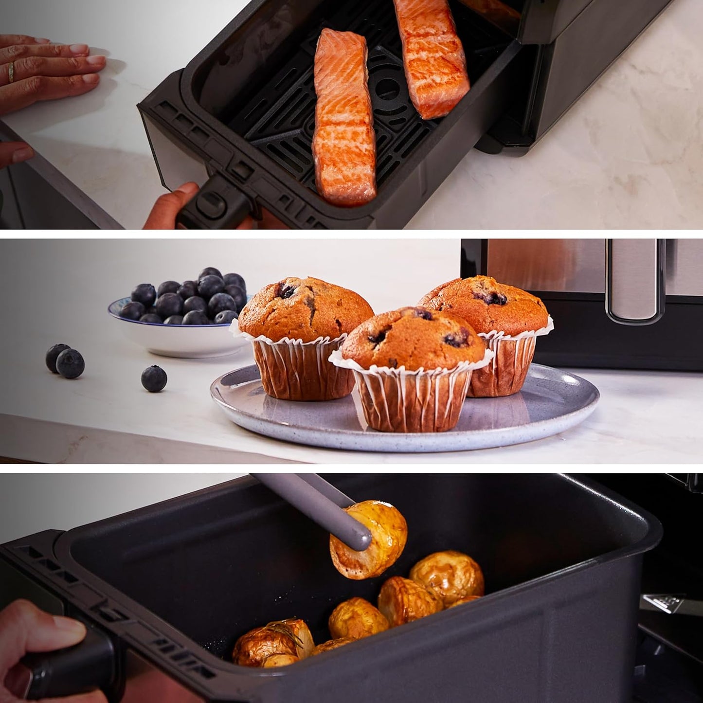 Twin Airfryer mit Doppelkammer (8 Programme)