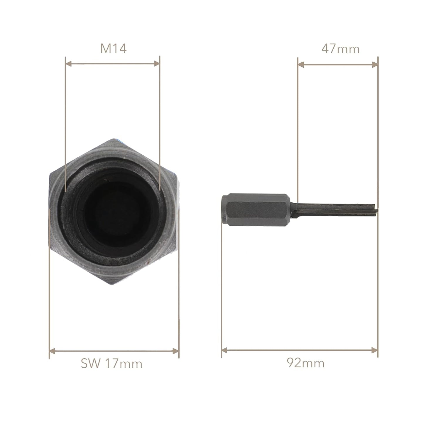 Fugenfräser für Winkelschleifer, 8mm, Nutzlänge 47mm