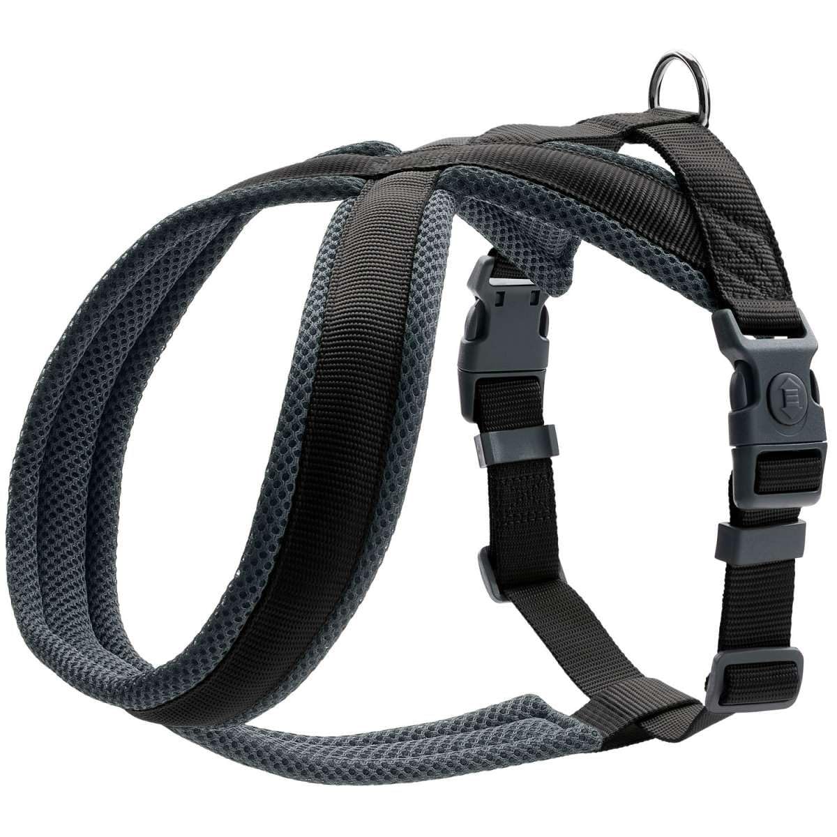 Hundegeschirr London Comfort, atmungsaktiv, verstellbar, schwarz S-M/2