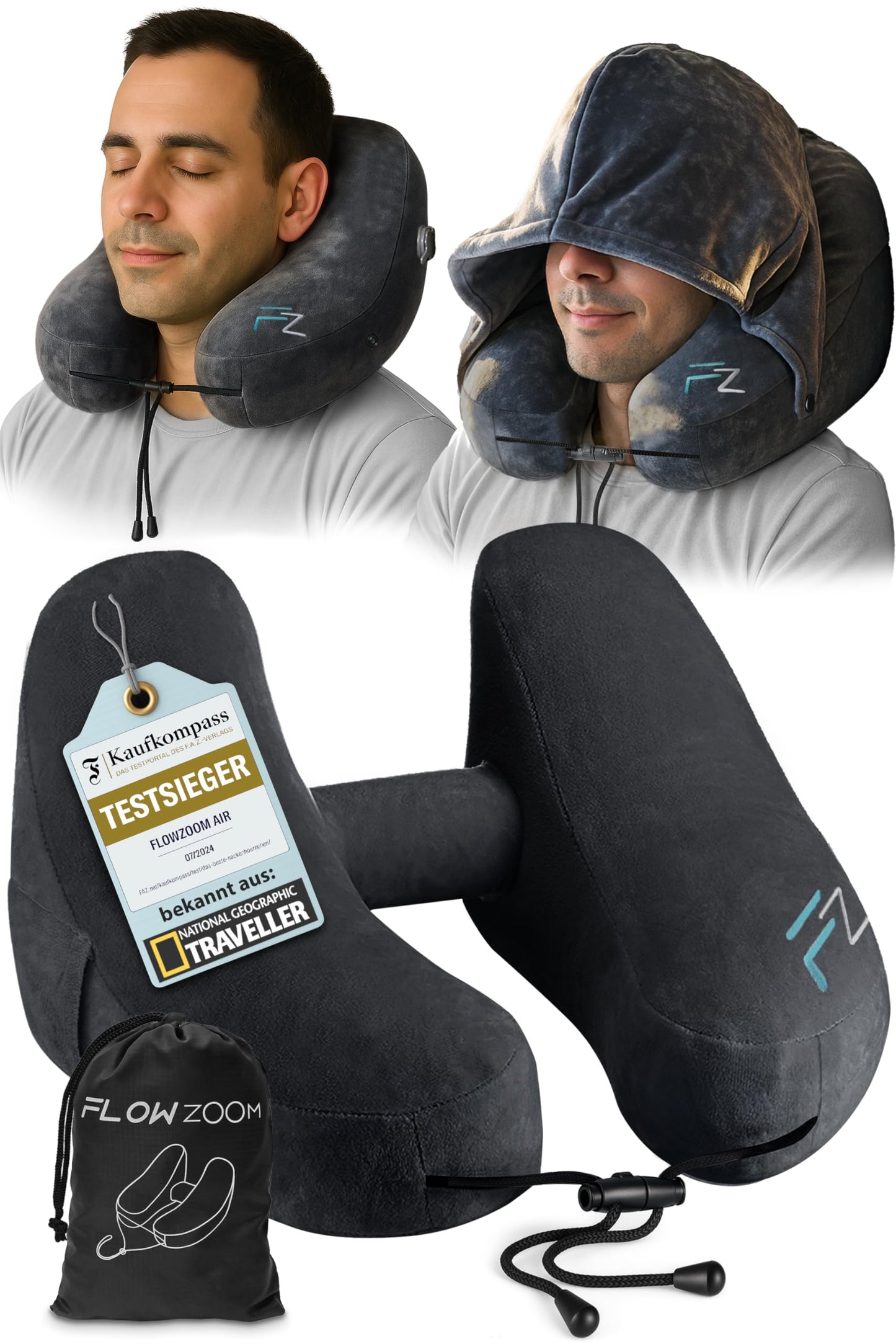 Air Pillow, 2) Schwarz - Grösse L
