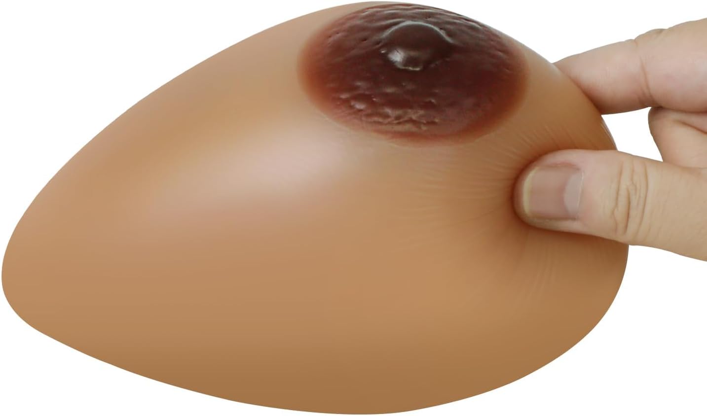 Silikon Brustformen Tränenform, 1200g/Paar, Suntan Colour 2XL(36DD/38D/40C, 1200g/paar)