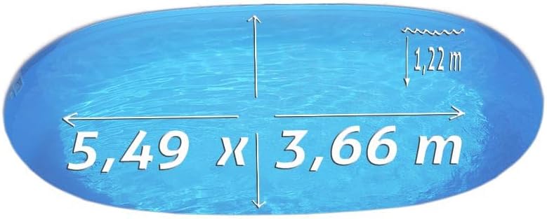 Pool Ersatzfolie, 5,49 x 3,66 x 1,22 m Blau
