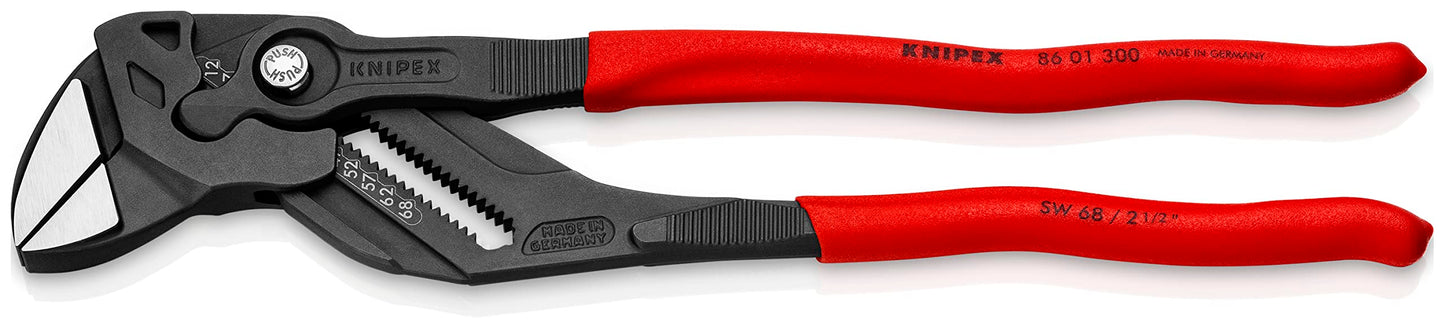 Zangenschlüssel 86 01 300, atramentiert 300 mm Rot