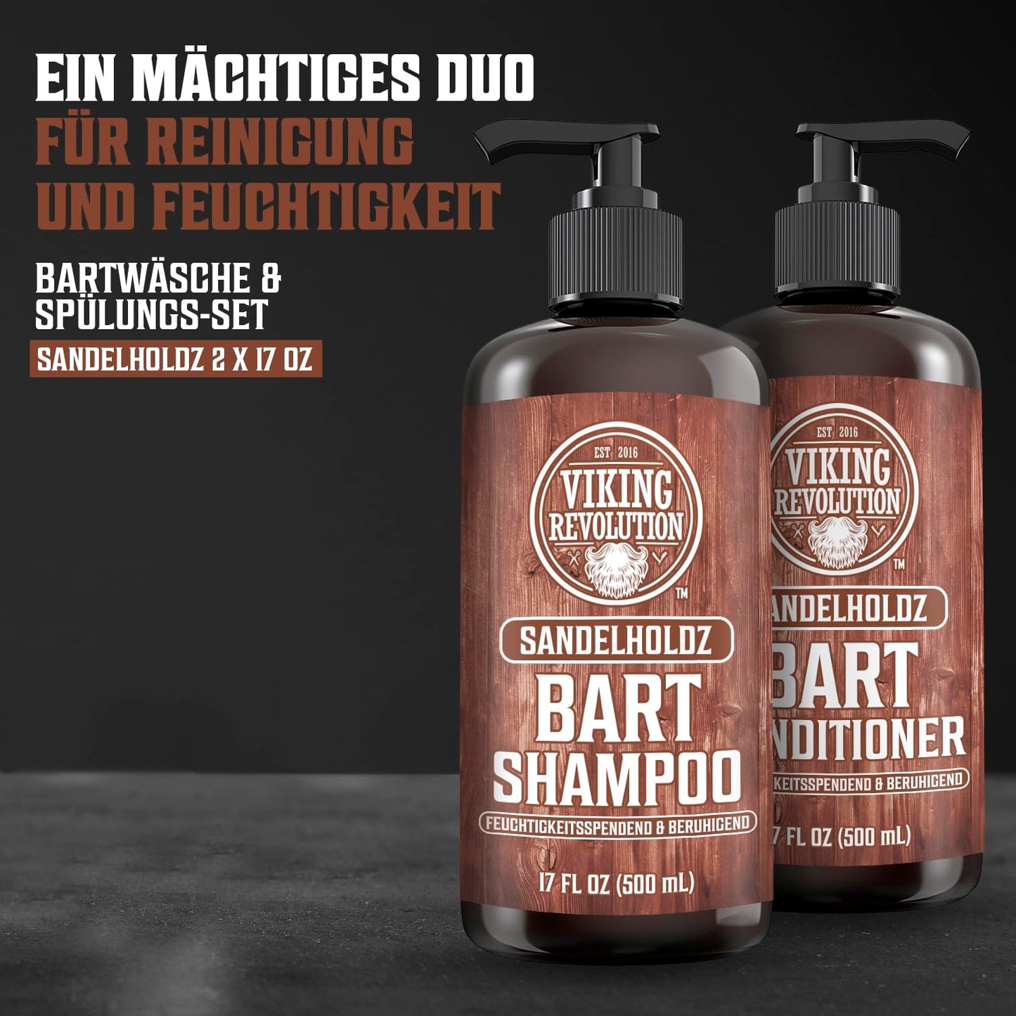 Bartshampoo & Conditioner Set, 500 ml (2er Pack)