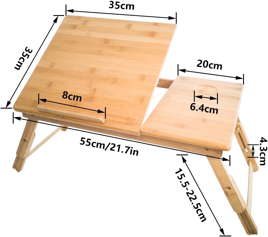 Höhenverstellbarer Laptoptisch, Gelb-1