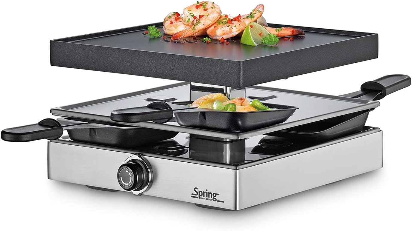Raclette4 CLASSIC, 4 Personen / Raclette Silber