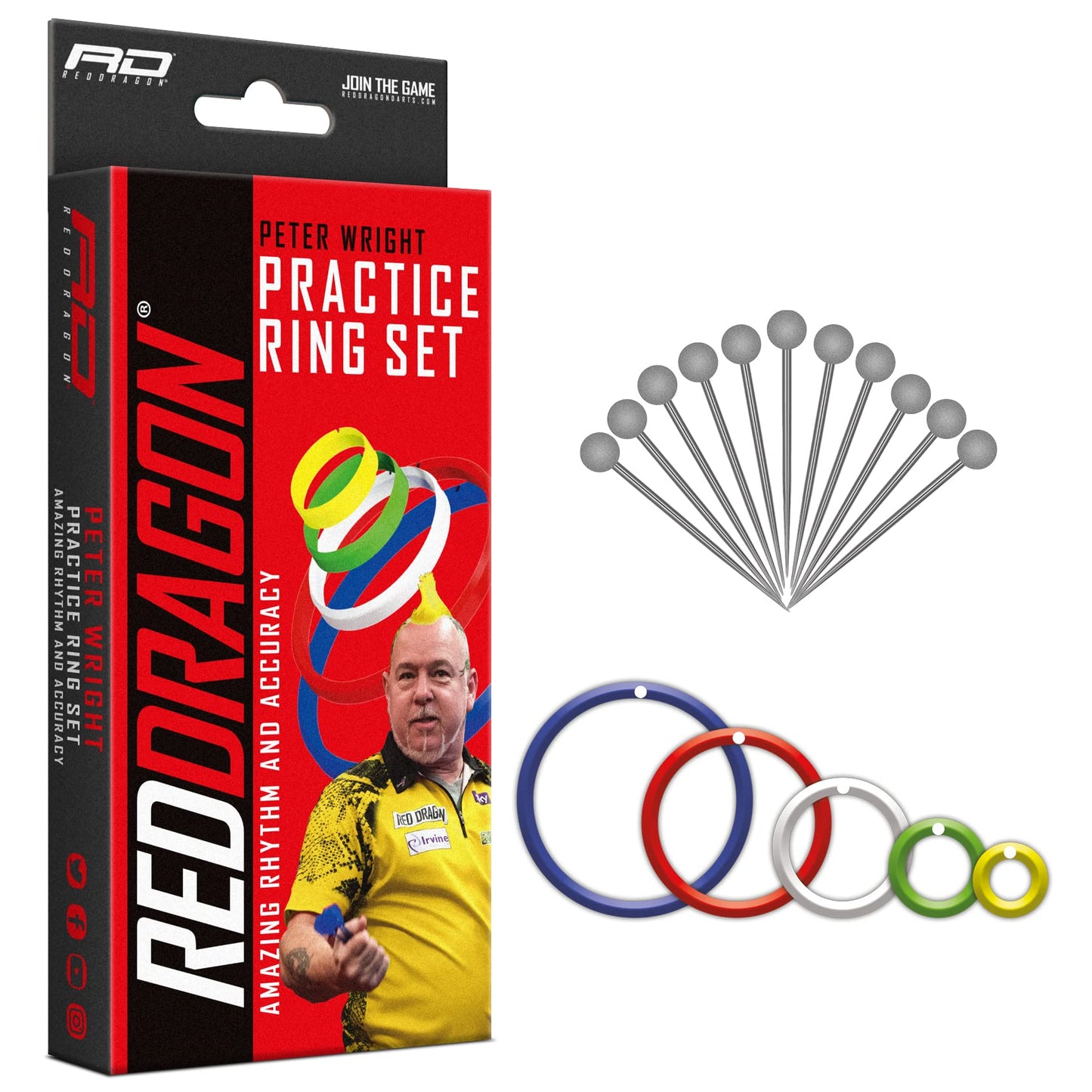 Dartzubehör-Set mit Übungsringen Snakebite, Practice Rings - Snakebite