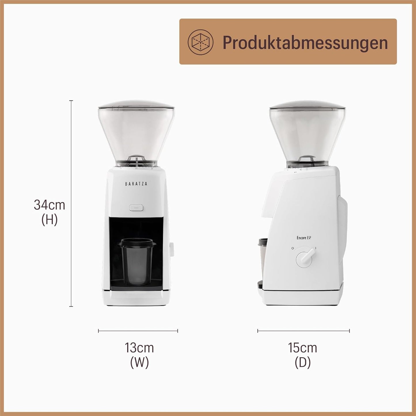 Automatische Mühle Encore ESP, Schwarz