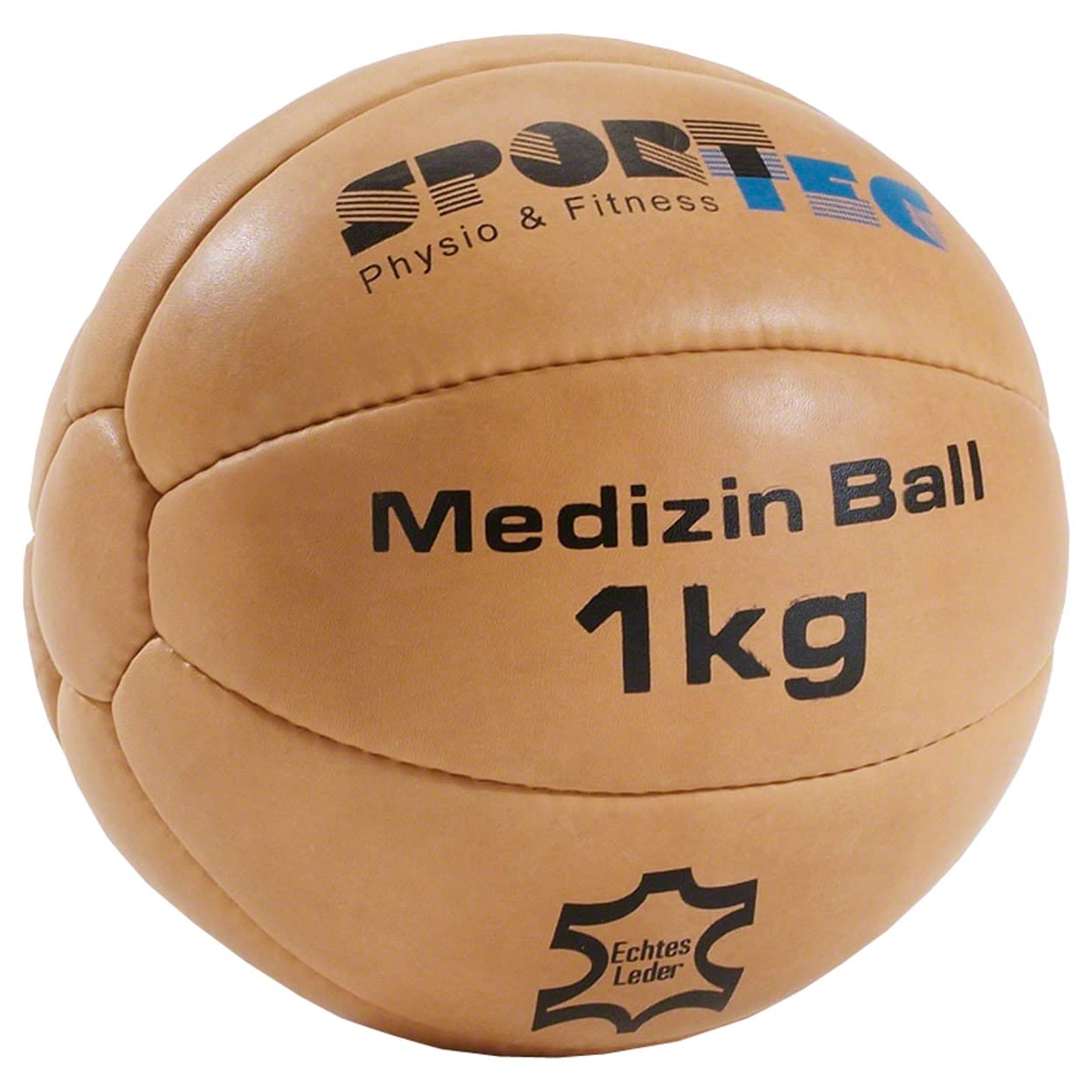 Medizinball aus Leder 1 kg, 1.0 Kilogramm