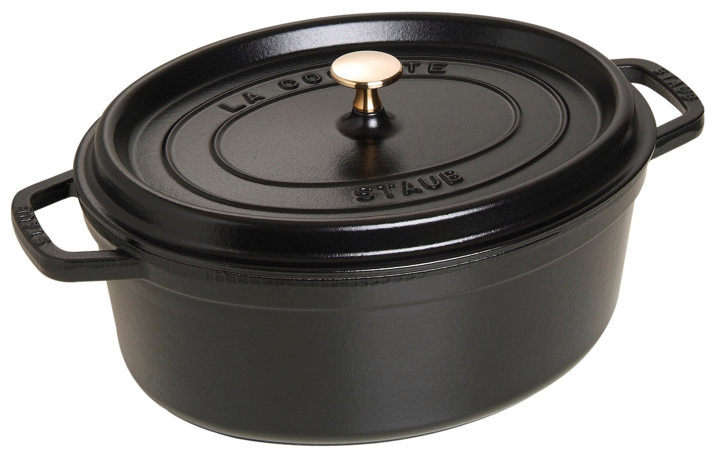 Cocotte Bräter mit Deckel, 33 cm, 6.7 L Schwarz