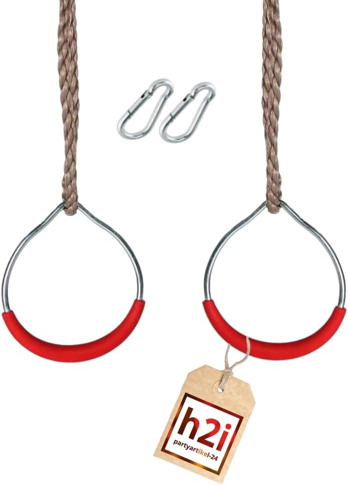 Gymnastikringe, Ringe Metall Rot