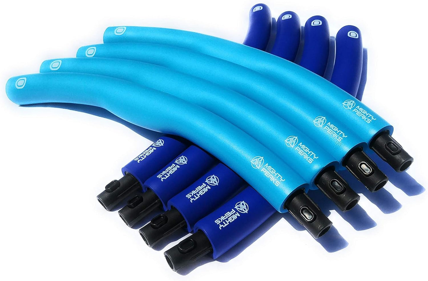 Hula Hoop Reifen mit Massagewellen, Dark-Light Blue