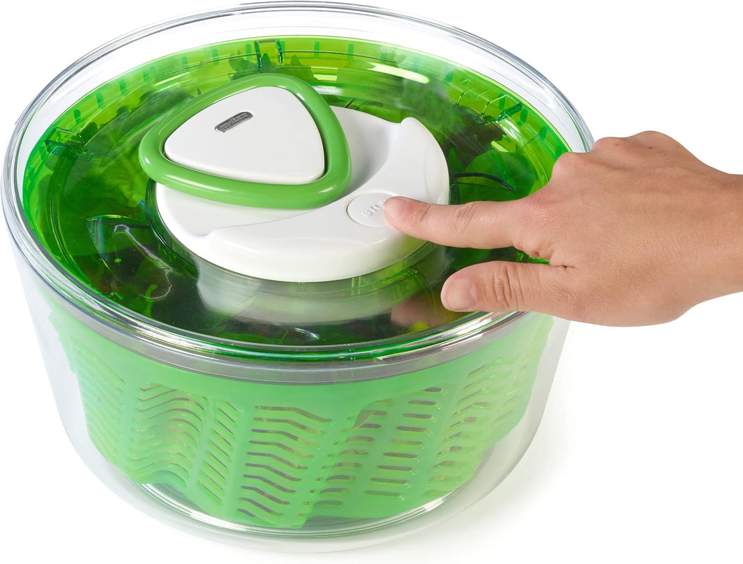 Easy Spin 2 Salatschleuder mit Aquavent Technologie, Grün / Acryl, Gross, Easy Spin 2