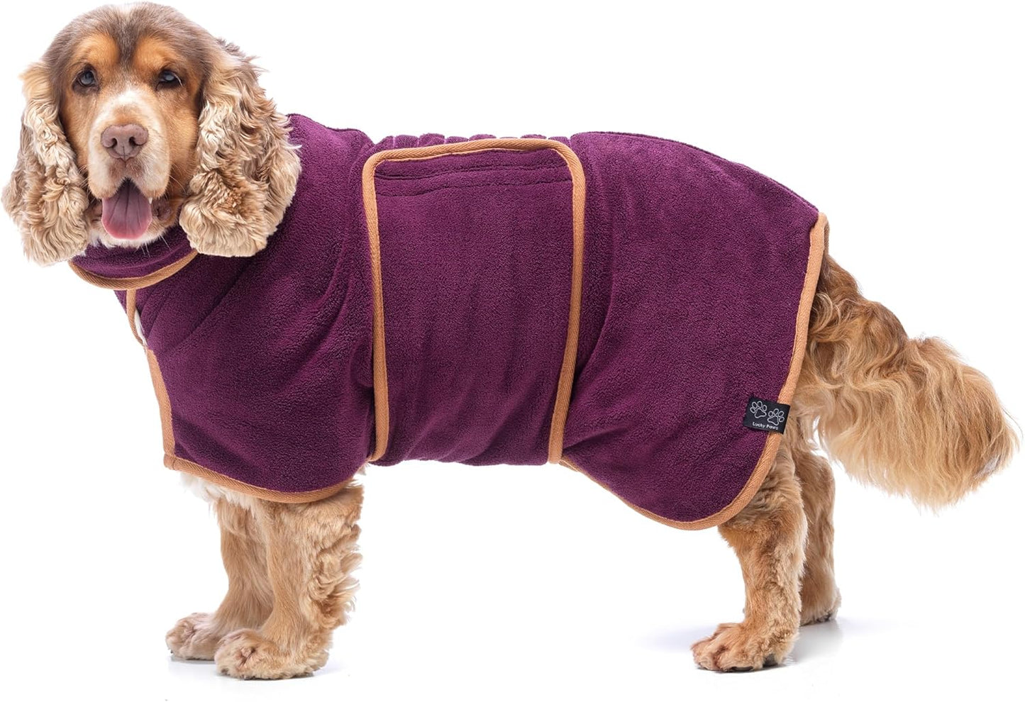 Hundebademantel, GIANT Pflaume