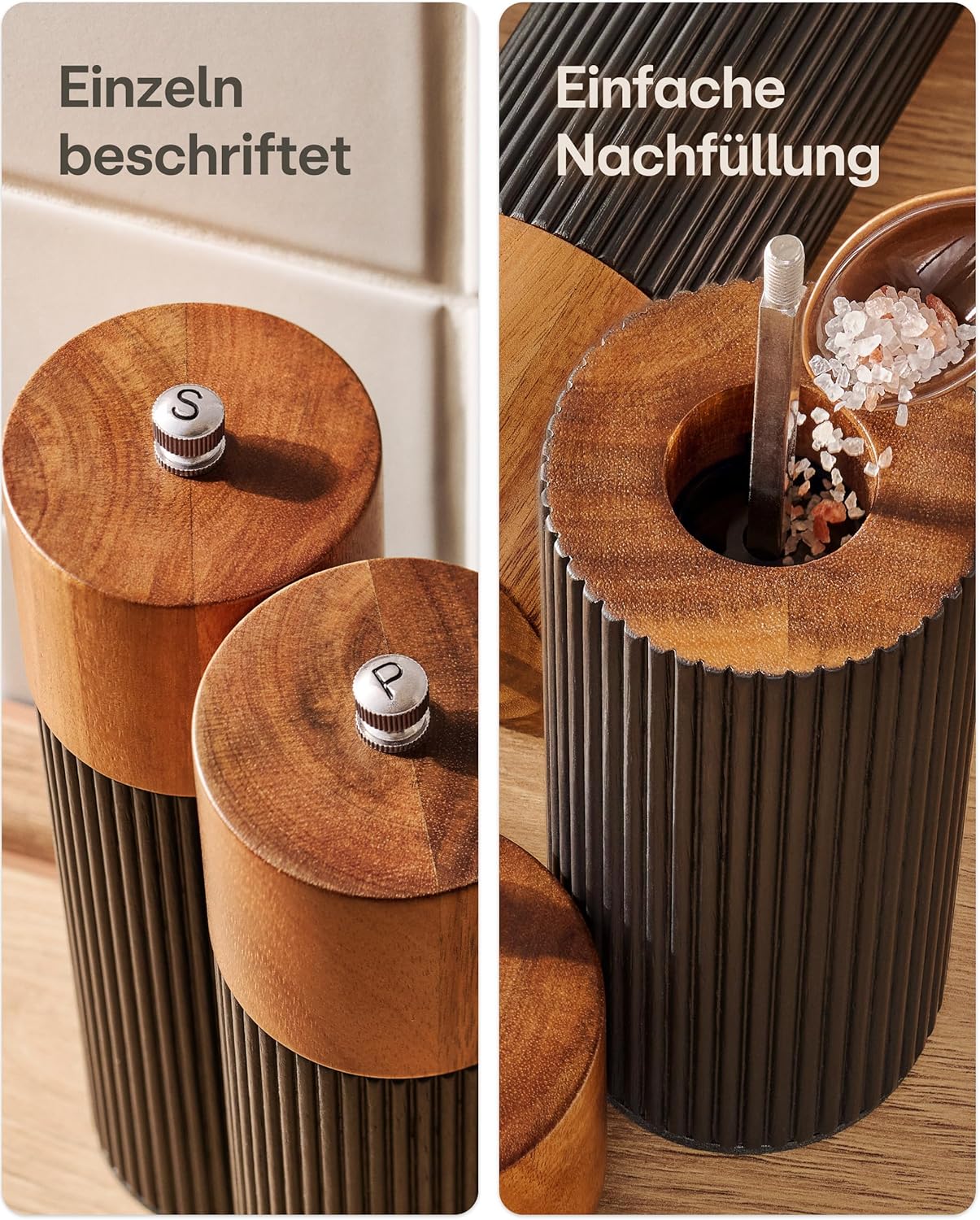Salz- & Pfeffermühlen-Set, Groß