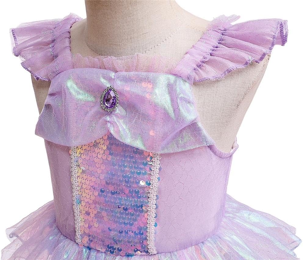 Meerjungfrau-Kostüm, Kleid mit Accessoires 4-5 Jahre