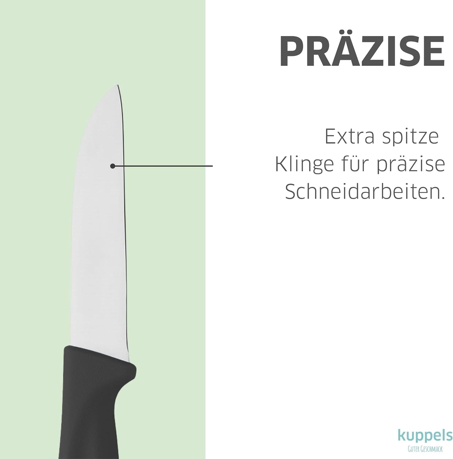 Kitchen Line Küchenmesserset, Schwarz