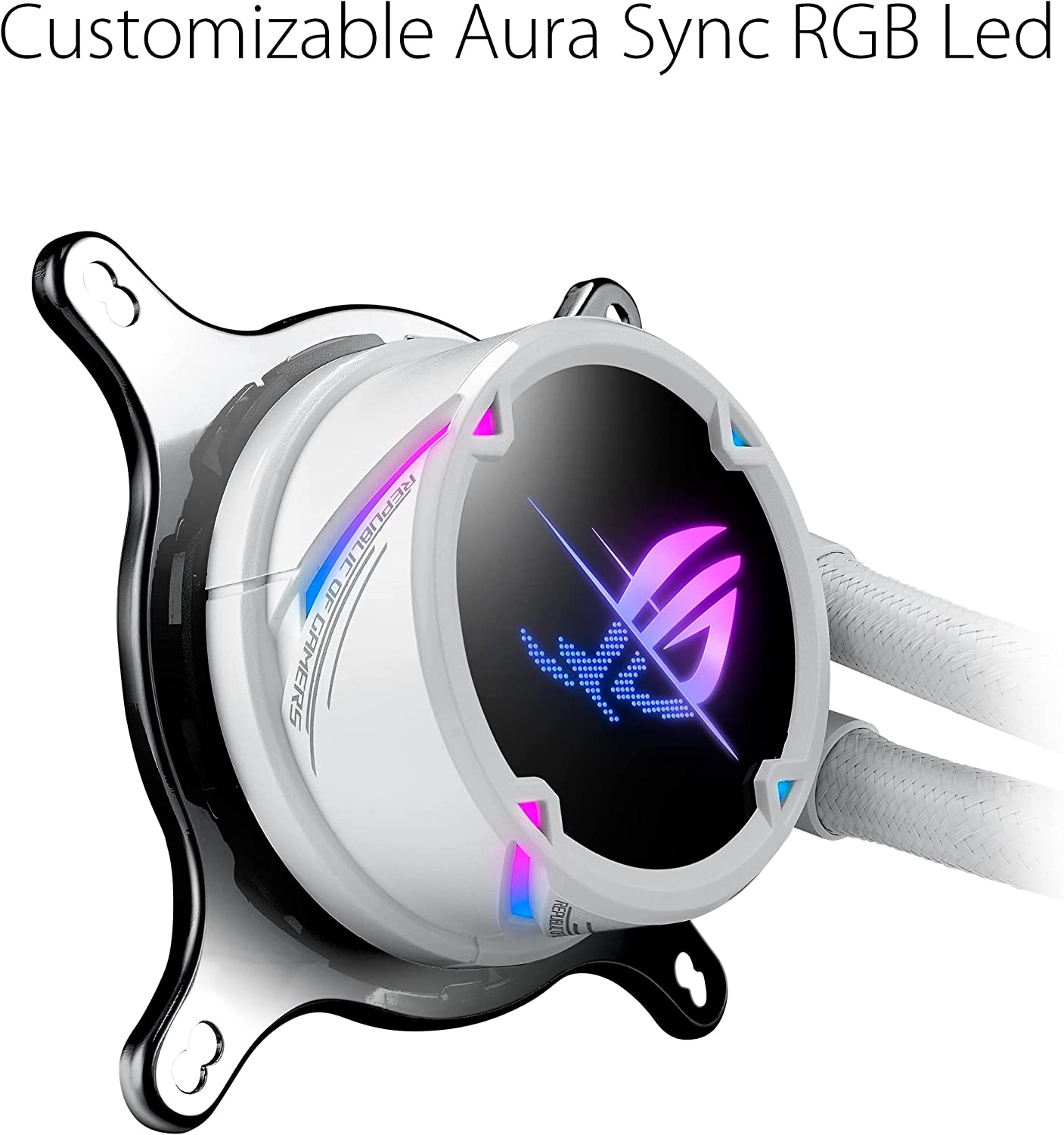 ROG STRIX LC II 240 ARGB White Edition 240mm, Wasserkühlung, 2 Lüfter ROG Strix LC II ARGB White Weiss