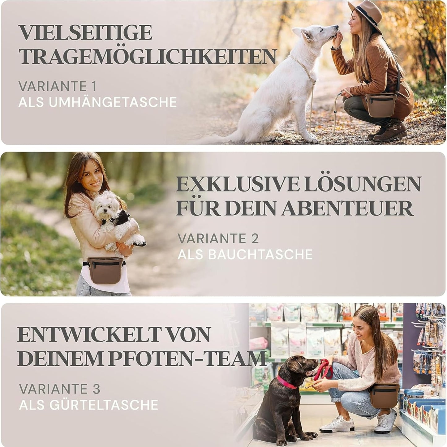 Leckerlitasche, S / Braun
