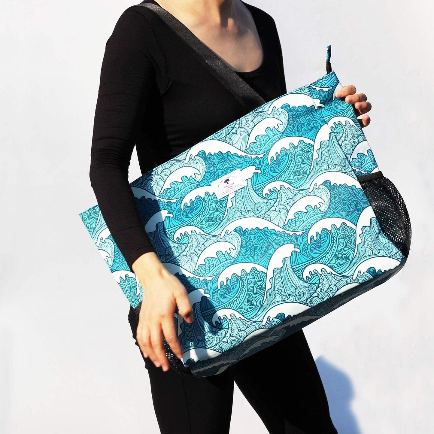 Wasserabweisende Strandtasche, Wave