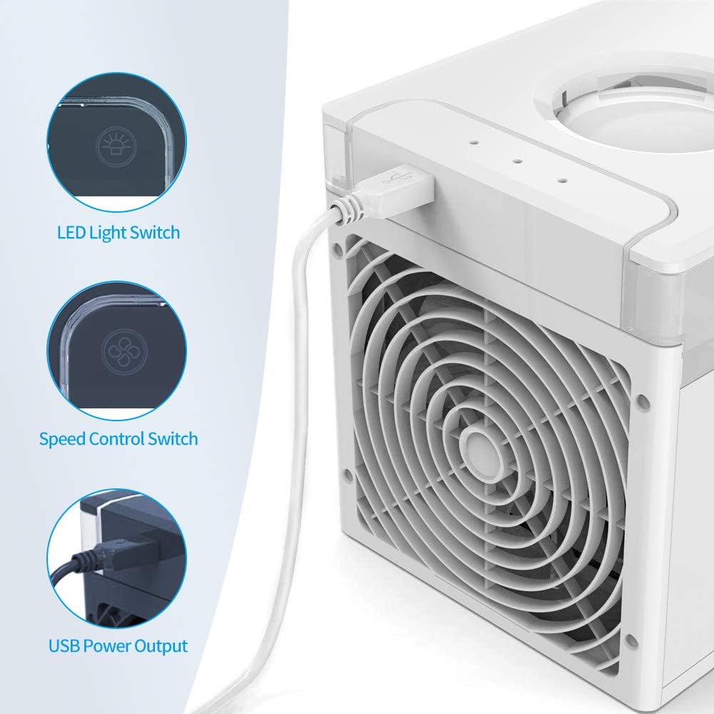 4-in-1 tragbare Klimaanlage, Weiss