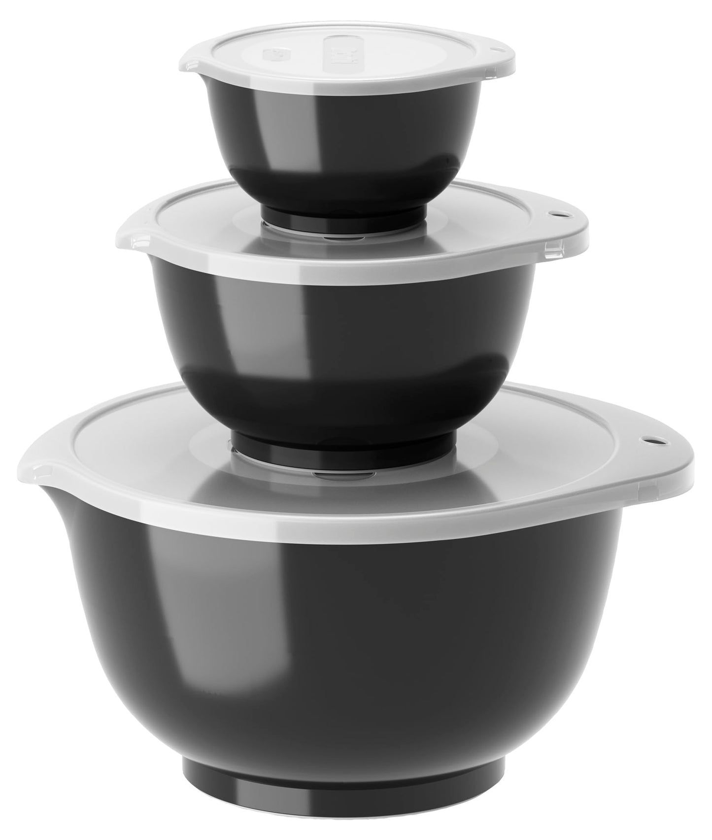 6-teiliges Margrethe Rührschüssel-Set, 22,7 x 22,7 x 15,6 Carbon Black