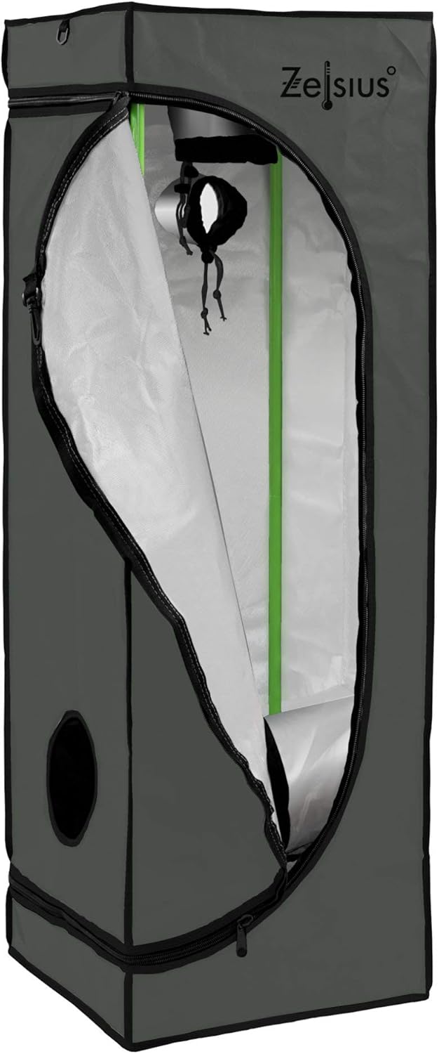 Indoor Growzelt MyHomeGrow (40x40x160 cm), Grau 40 x 40 x 160 cm