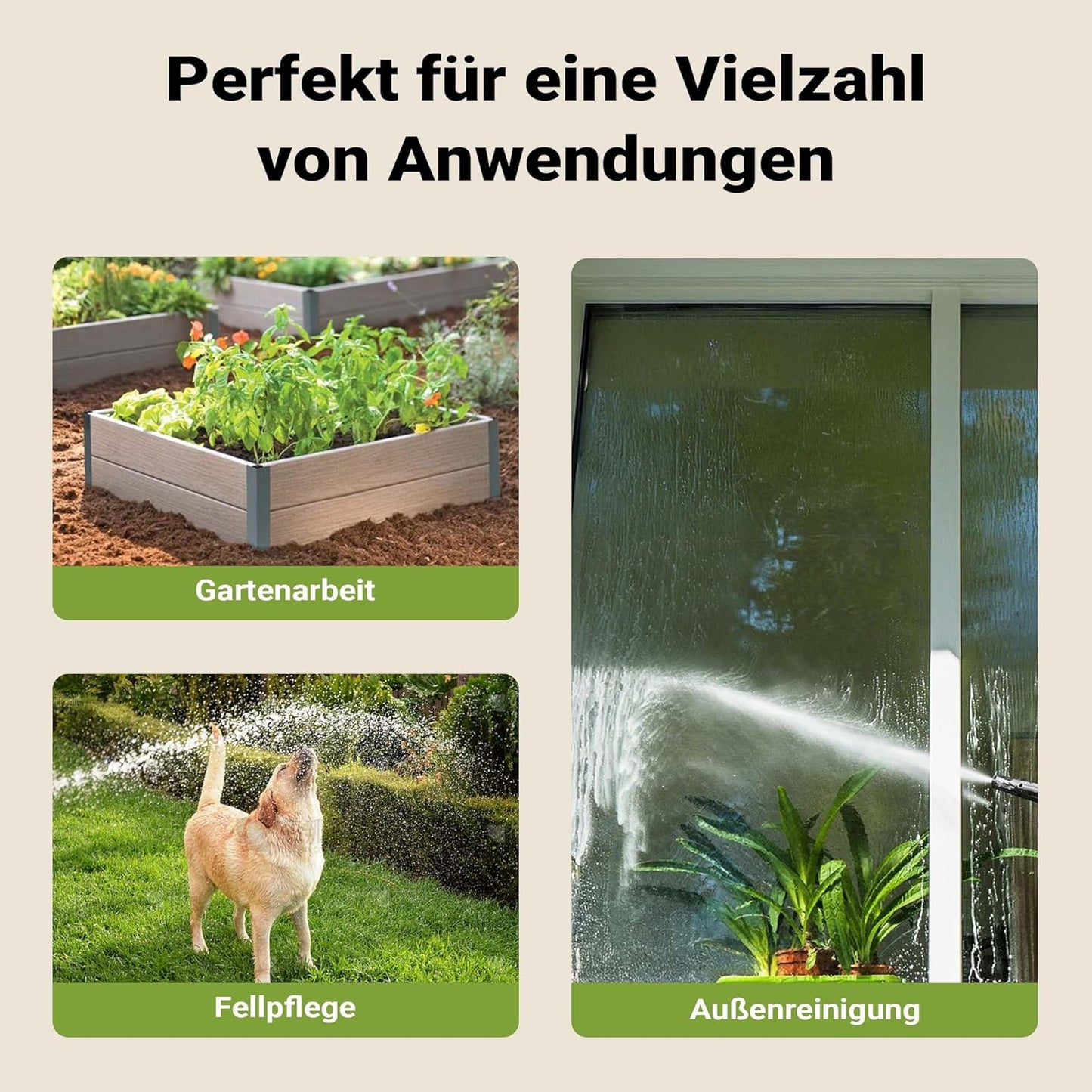 Schlauchtrommel mit Aufroll-Automatik, 30m