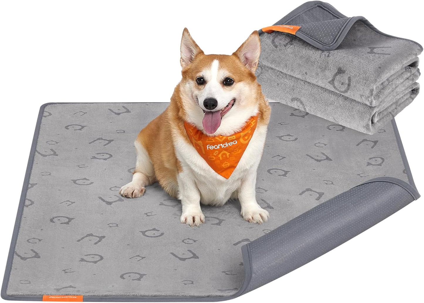 2er-Set Hundedecken, XL (122 x 91 cm) Taubengrau