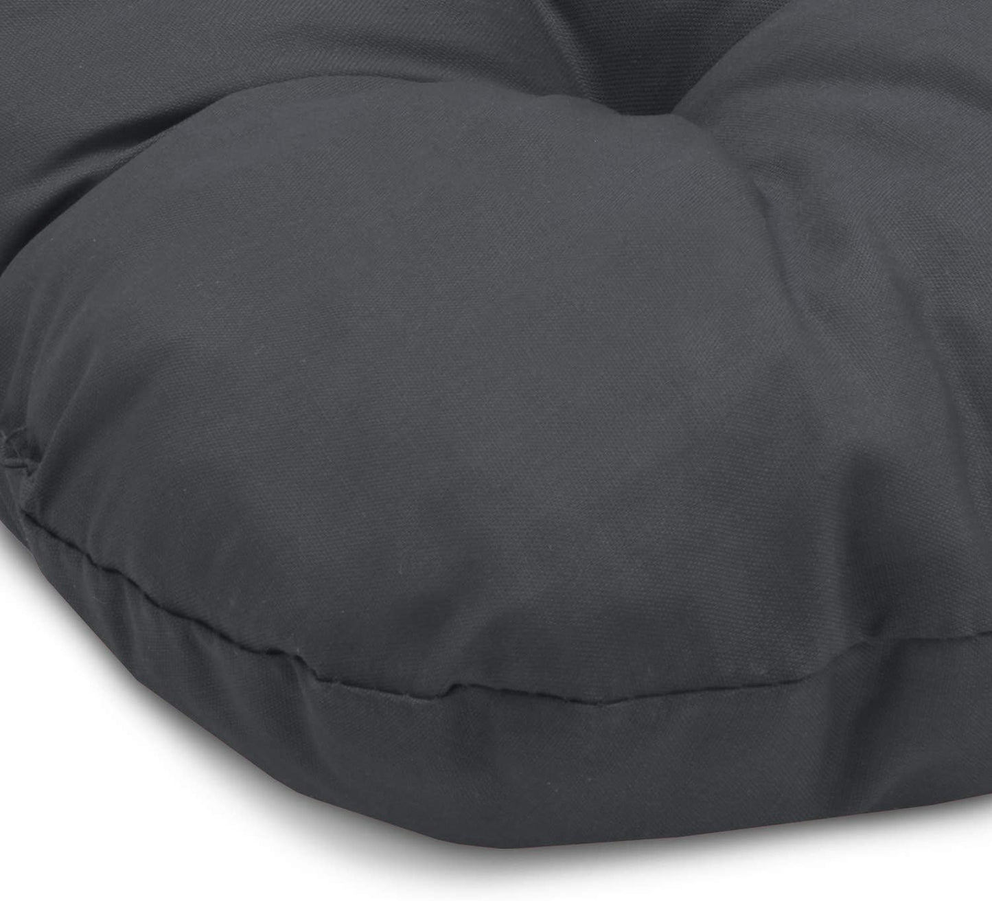 Sitzkissen-Set mit Schaumstofffüllung, Anthrazit