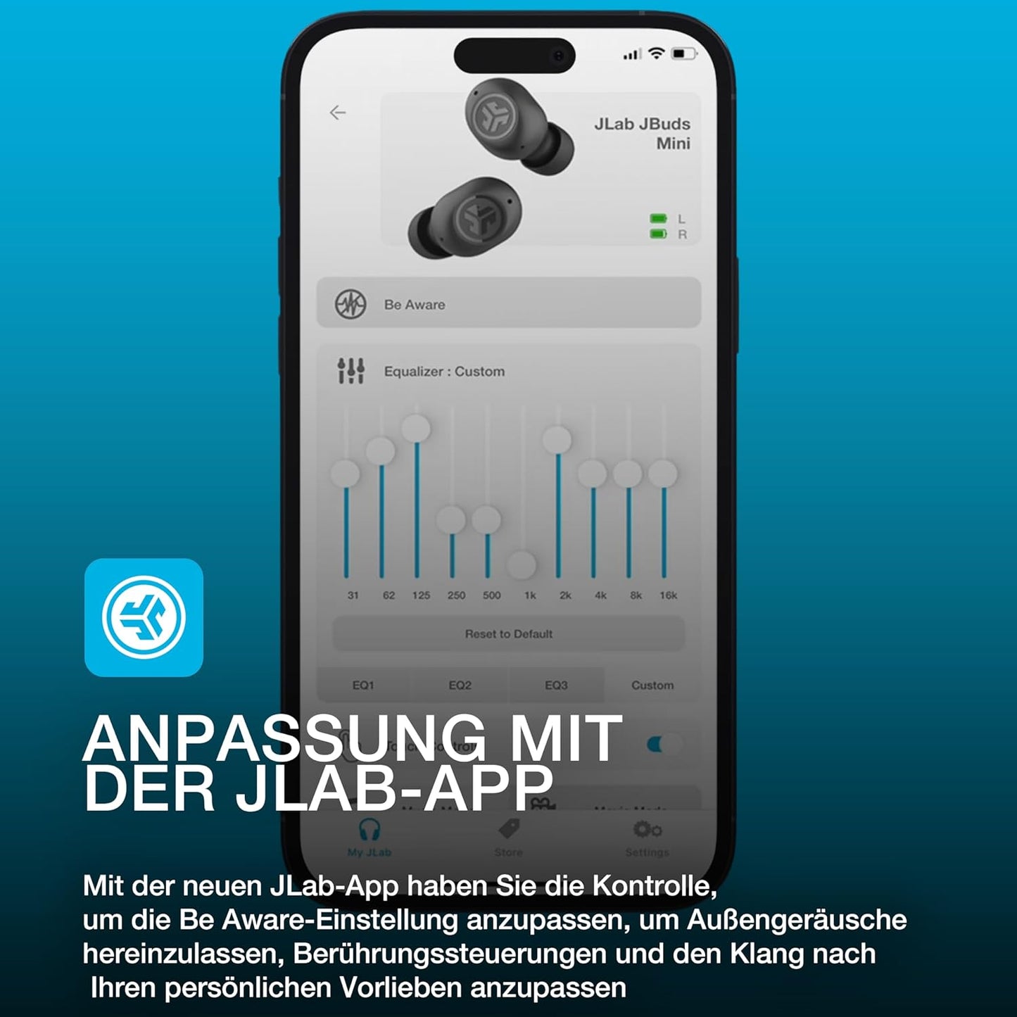 JBuds Mini True Wireless In-Ear-Kopfhörer, Minzgrün