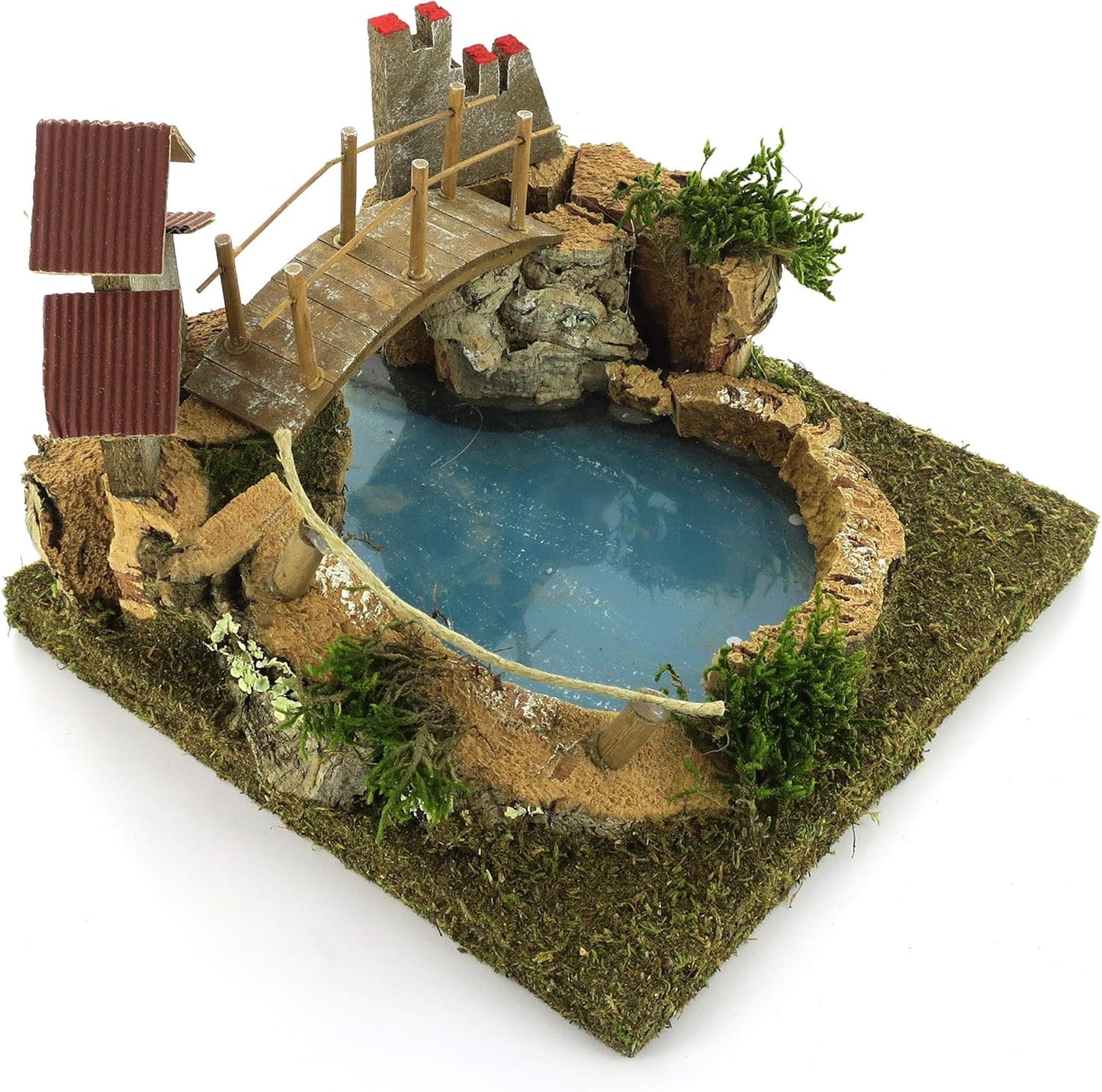 Bertoni Bergsee mit Brücke und Baum