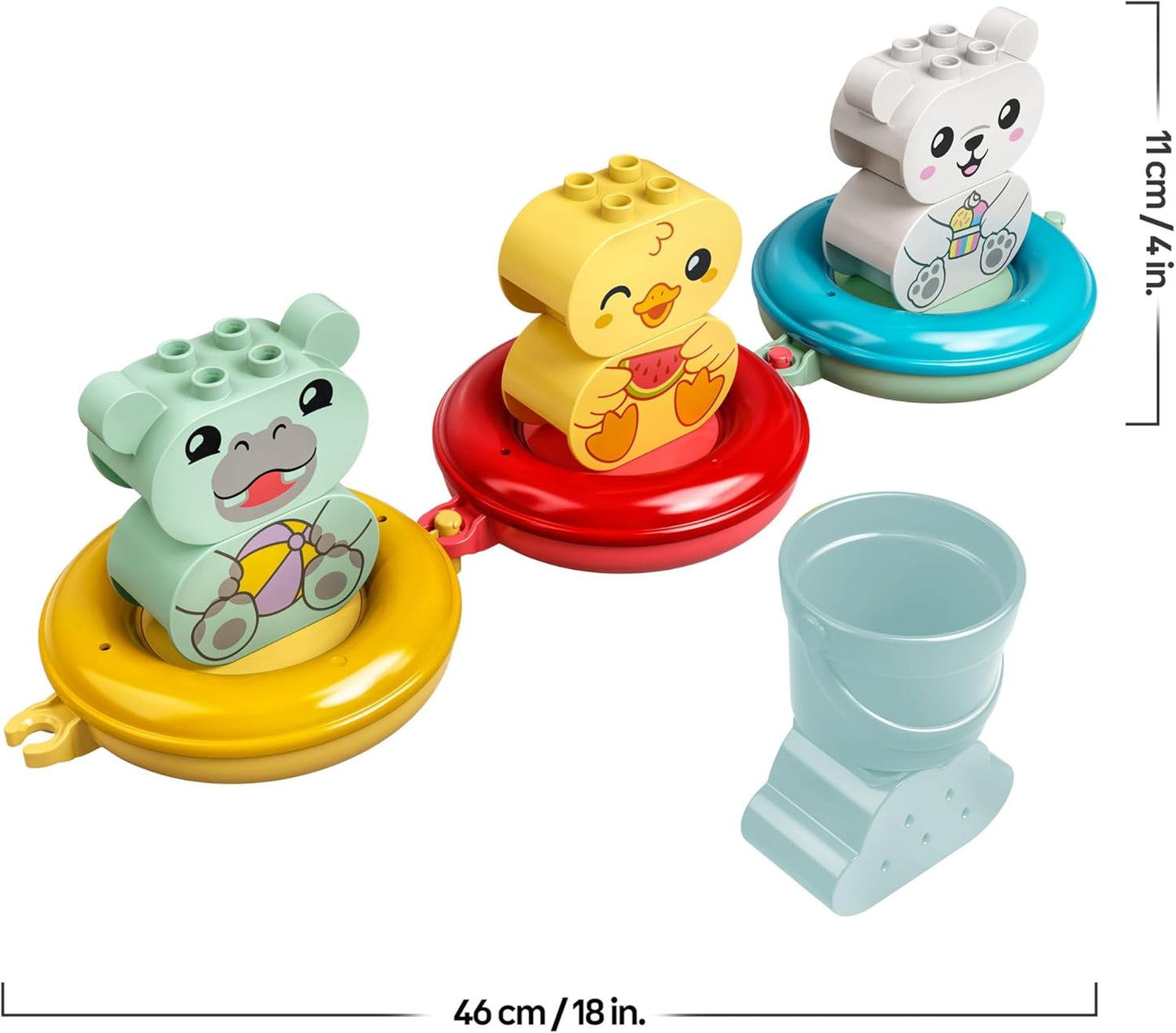 Schwimmender Tierzug Badespielzeug, Single