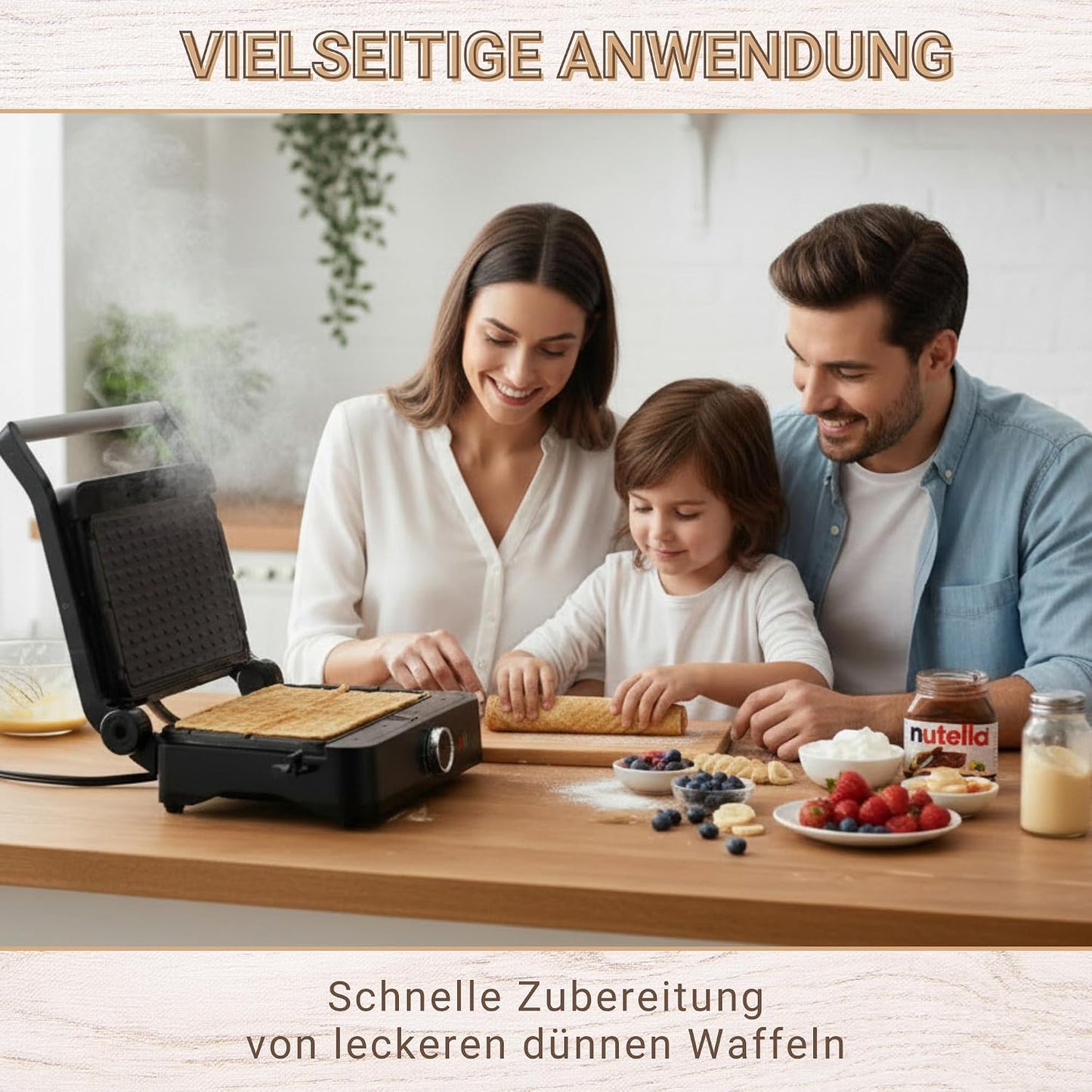 SM-1000W Toledo Thin Waffeleisen