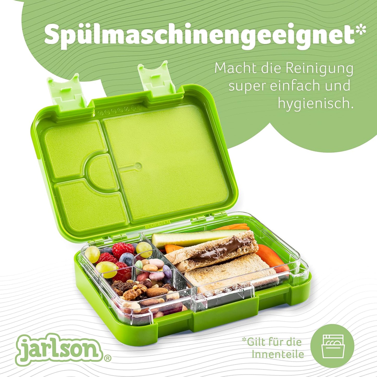 Auslaufsichere Bento Lunchbox mit Trennfächern Toni, Kaninchen
