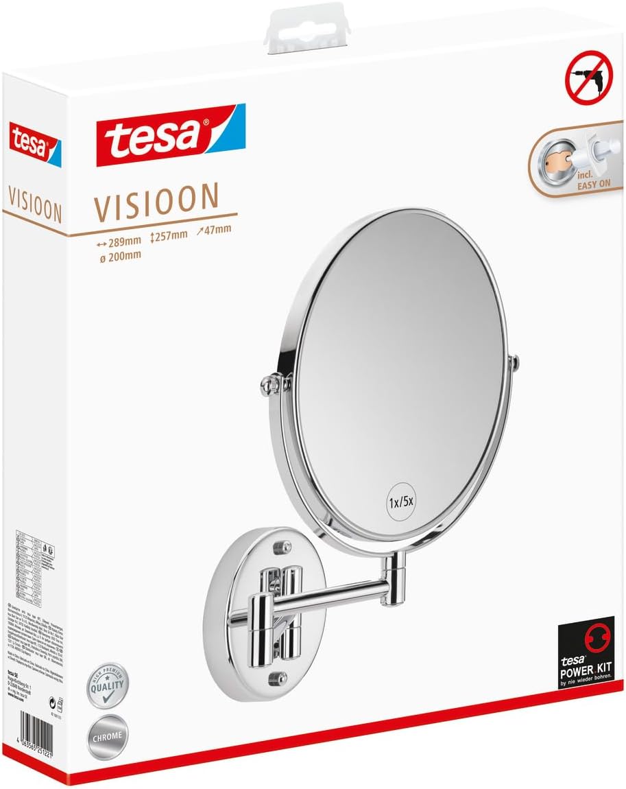 Schwenkbarer VISIOON Kosmetikspiegel, VISIOON 5x Vergrösserung, schwenkbar