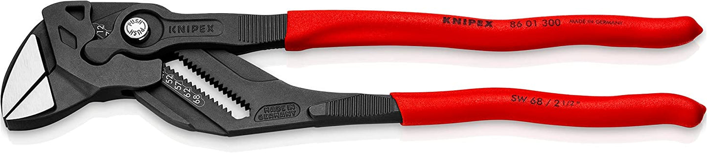 Zangenschlüssel 86 01 300, atramentiert 300 mm Rot